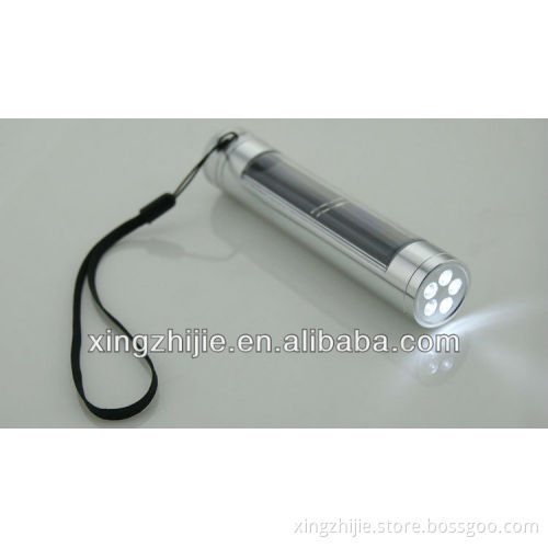 Solar rechargeable led torch with charming style